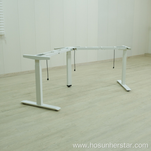 120° three-person standing desk